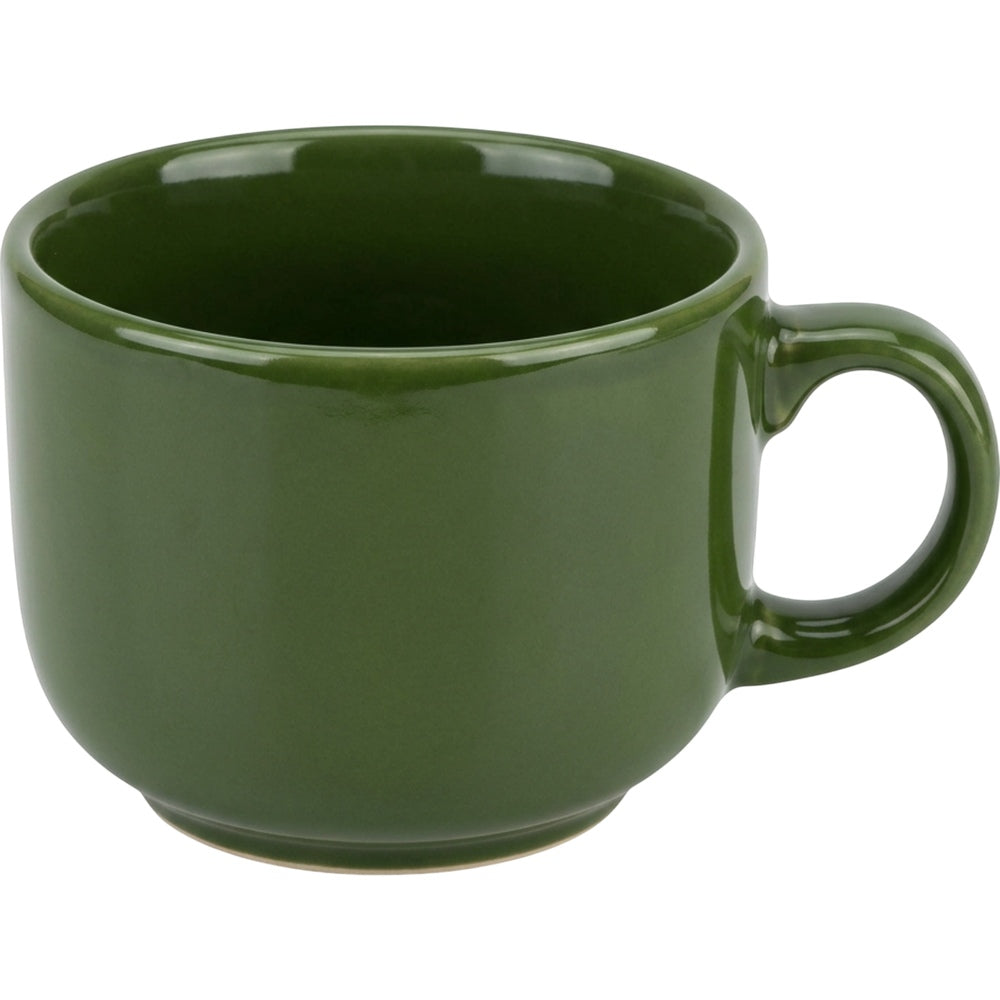 Zexan Low Diner Stoneware Coffee Mug 360 ml Moss - Product view