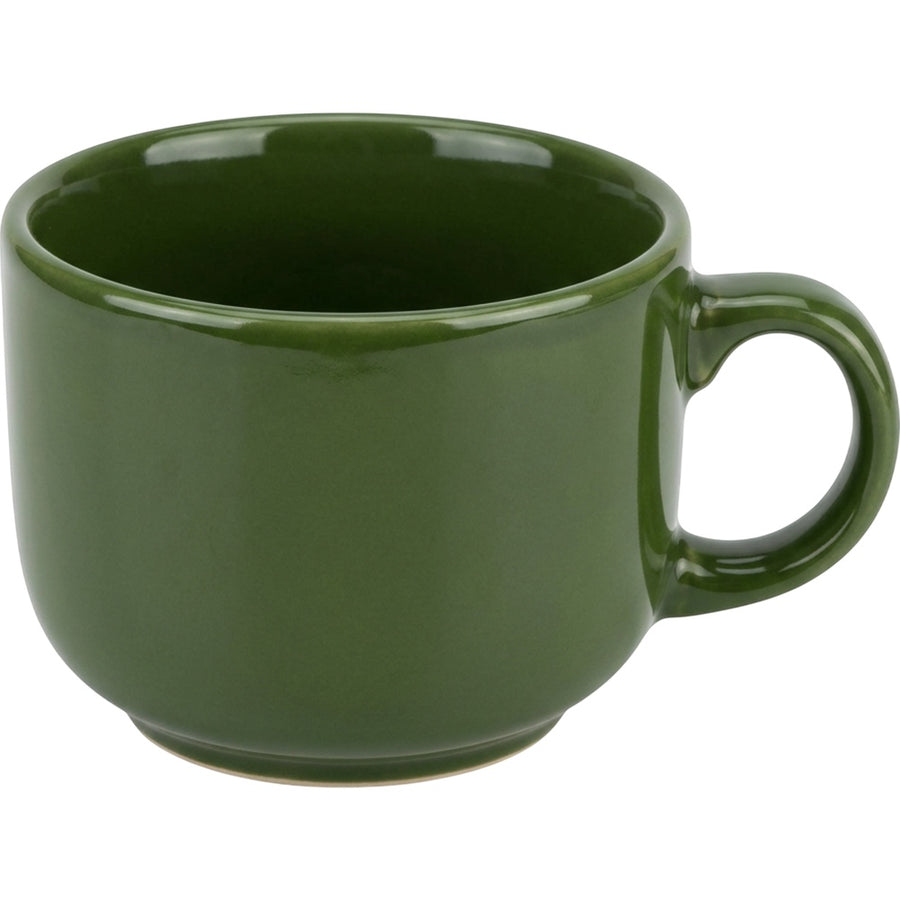 Zexan Low Diner Stoneware Coffee Mug 360 ml Moss